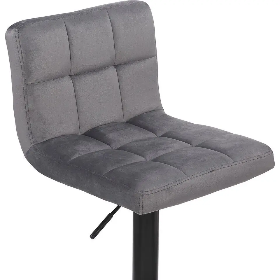 Ocazi Barkruk Helsinki �?Grijs �?Fluweel