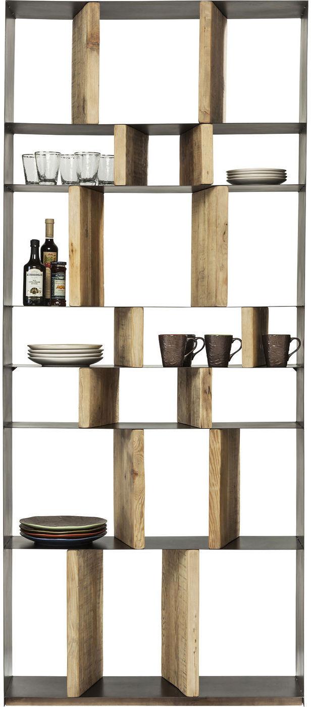 Kare Design - Boekenkast Storm - 100x234 - Zwart Metaal