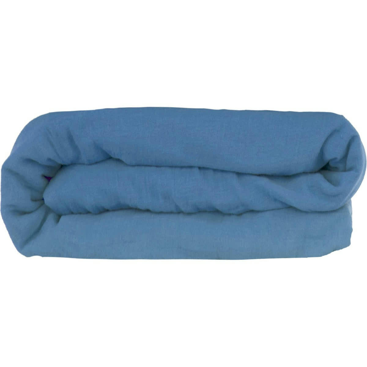 CLARA - Housse de couette gaze de coton  260x240 bleu jean