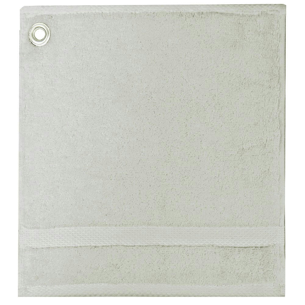 - Carre avec oeillet  pur coton gris 30x30
