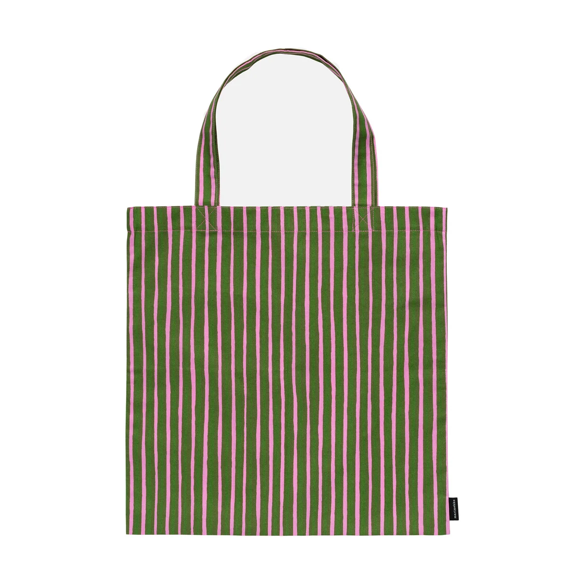 Marimekko - Piccolo Tasche, 44 x 43 cm, olive green / fuchsia