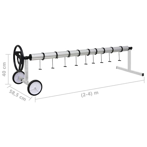 NNEVL Pool Cover Roller with Stainless Steel Base