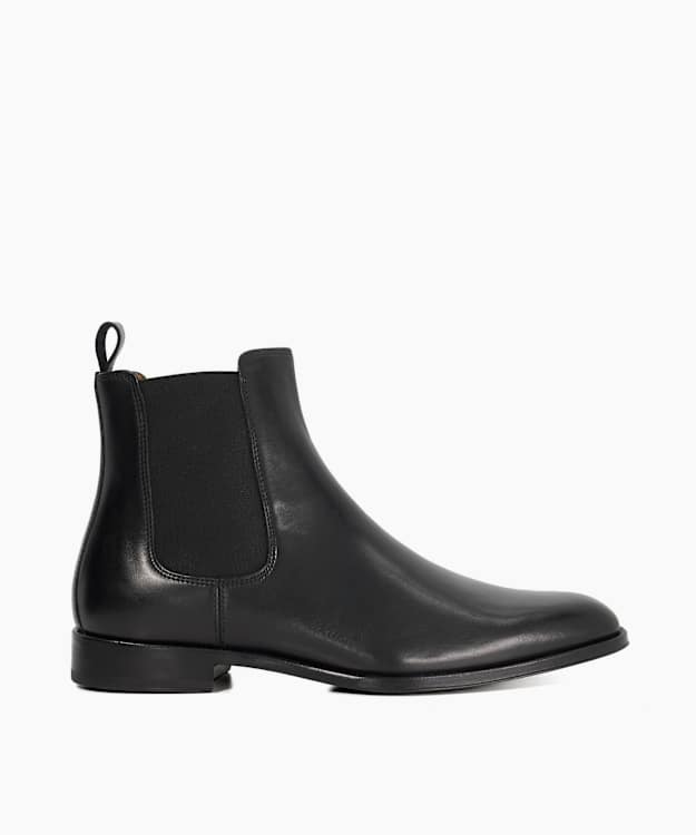 Manson Black - Premium Leather Chelsea Boots