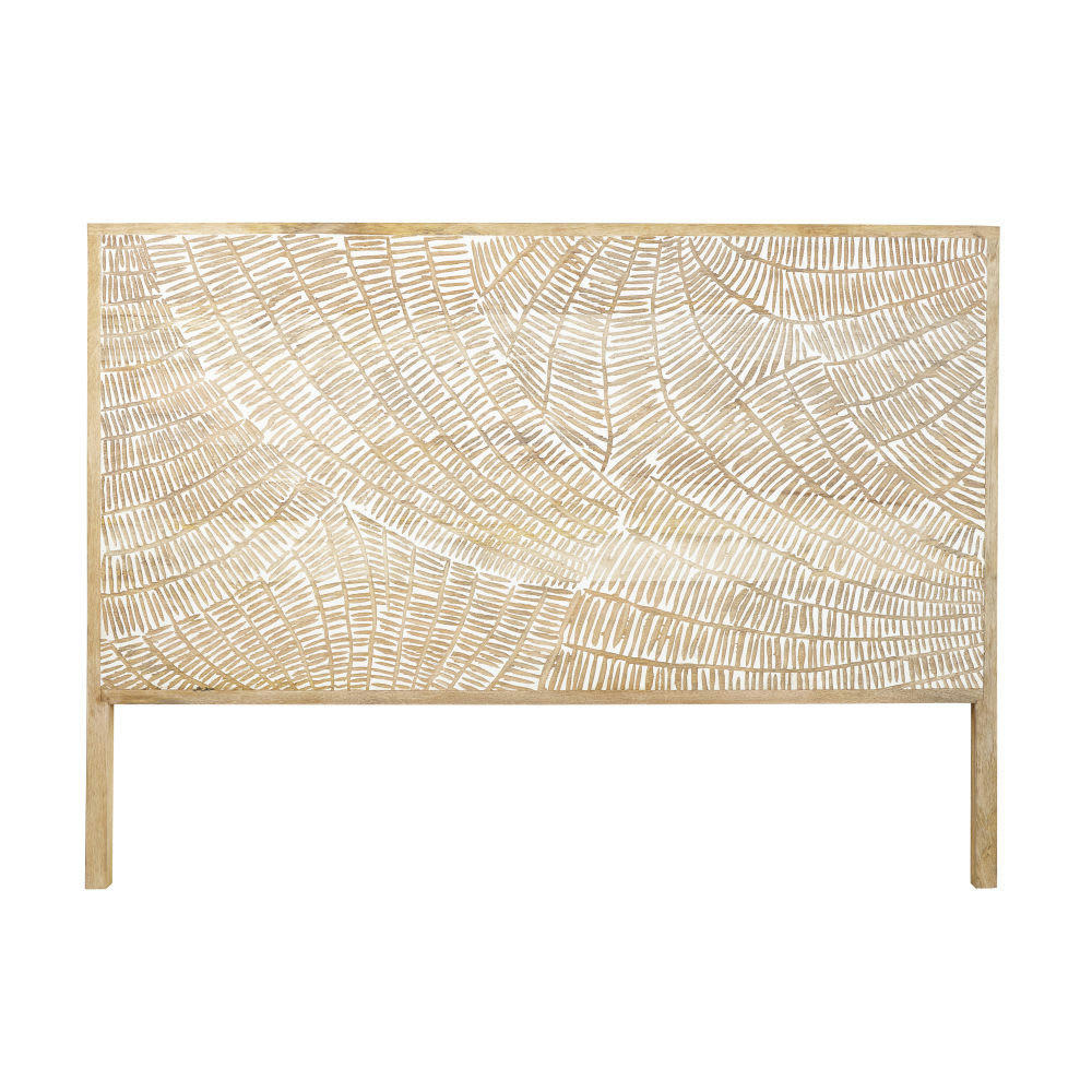 Boracay - Tête de lit 160 en manguier massif sculpté