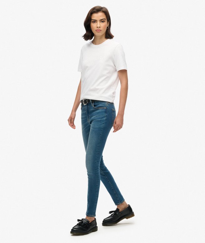 Organic Cotton Vintage Mid Rise Skinny Jeans