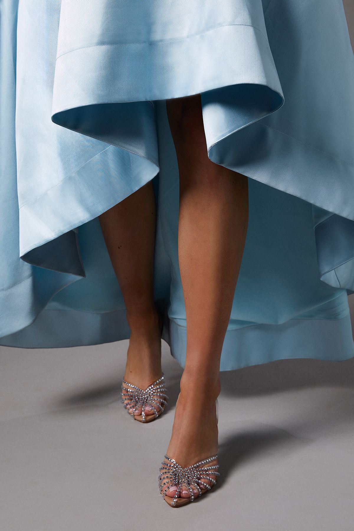 Coast Penny Diamante Caged High Heel Slingback Court Shoes