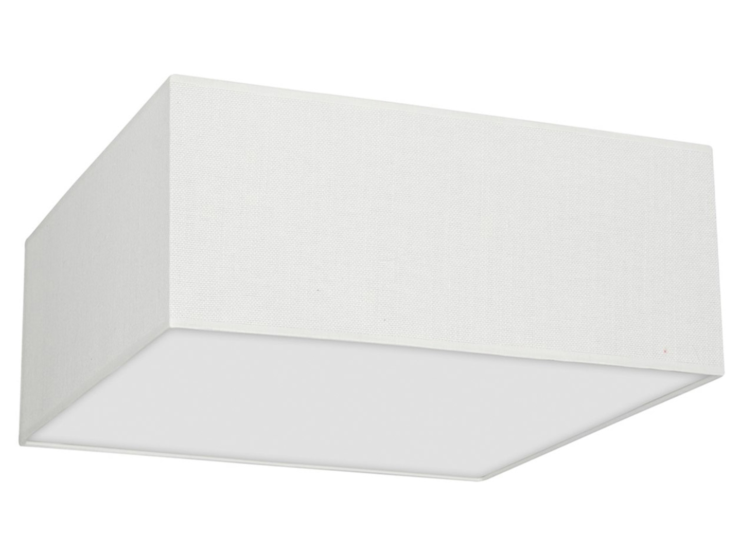 Lampa sufitowa Albion 50 cm tkaninowa biała