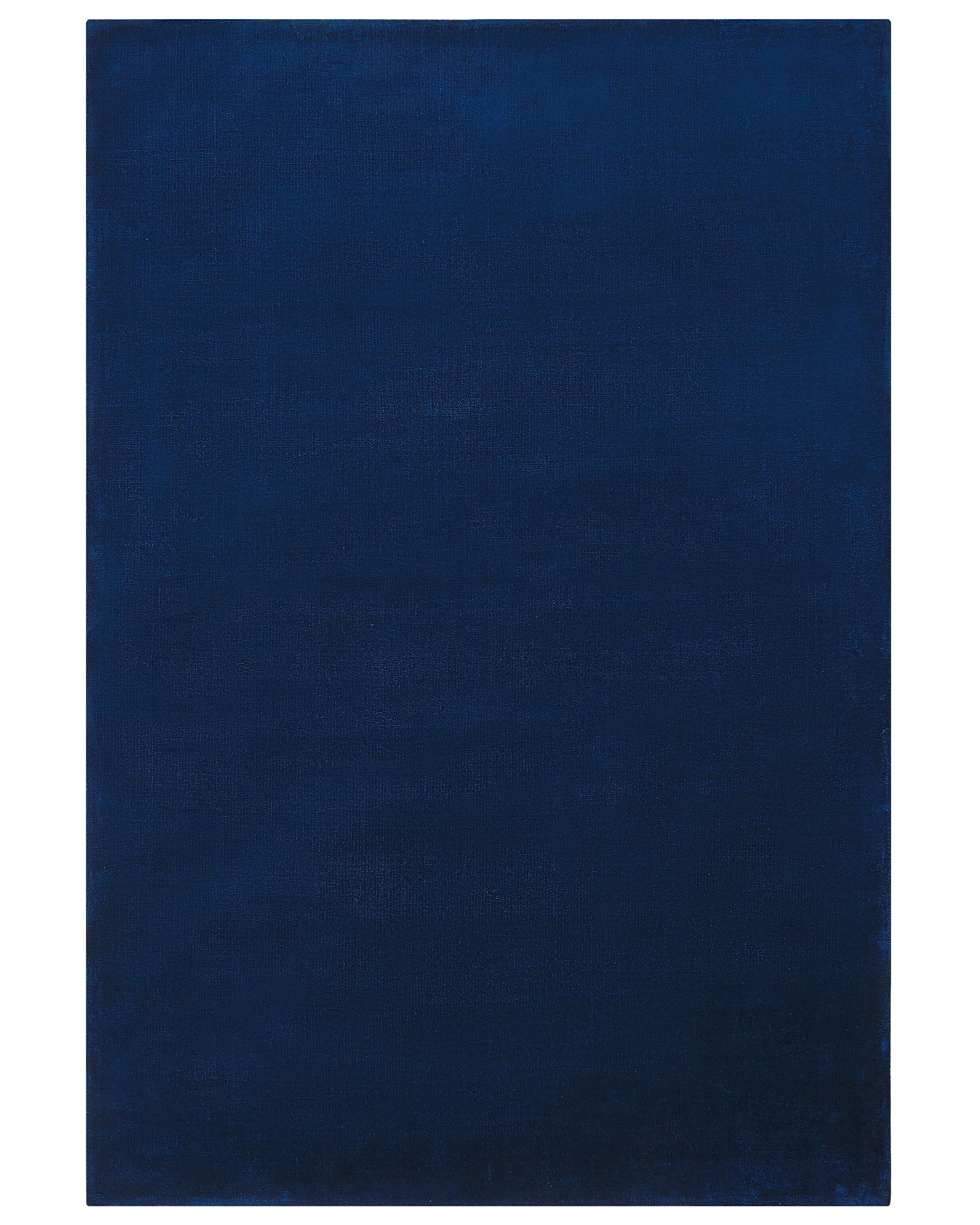 Rug GESI II Navy Blue ? 140 cm Viscose