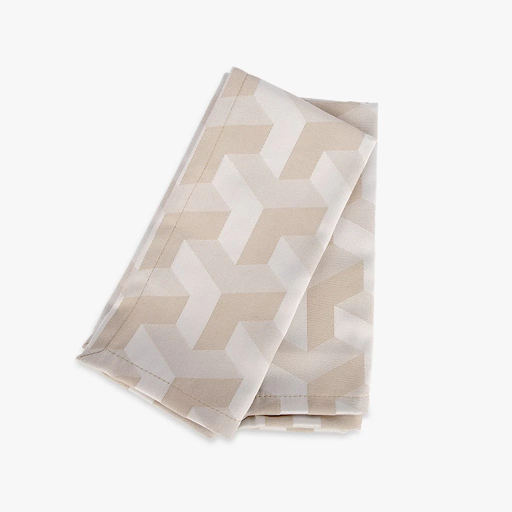 Conjunto 2 Guardanapos Jacquard Branco CHLOE