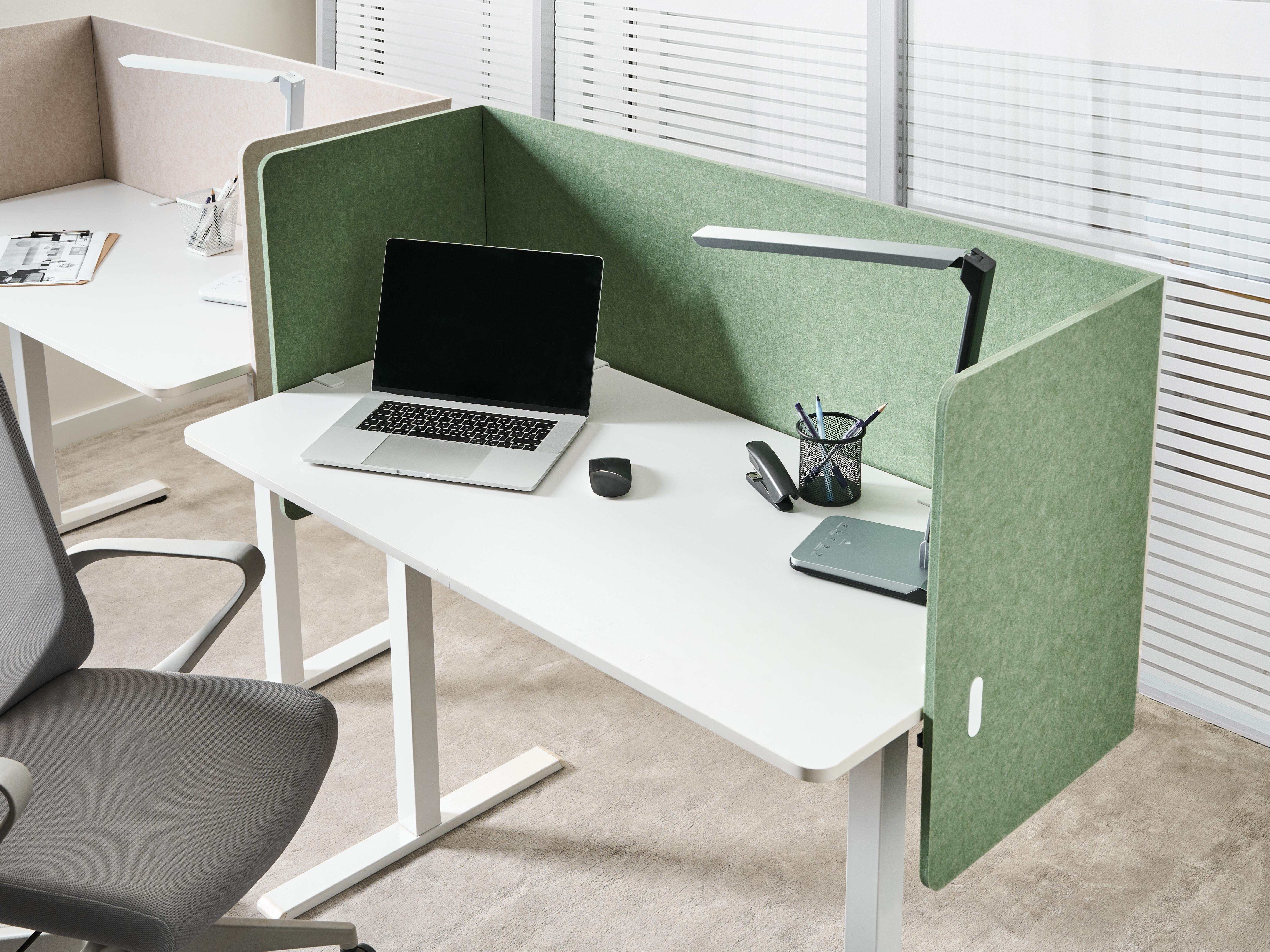 Desk Screen SOLOA 210 x 61 cm Green