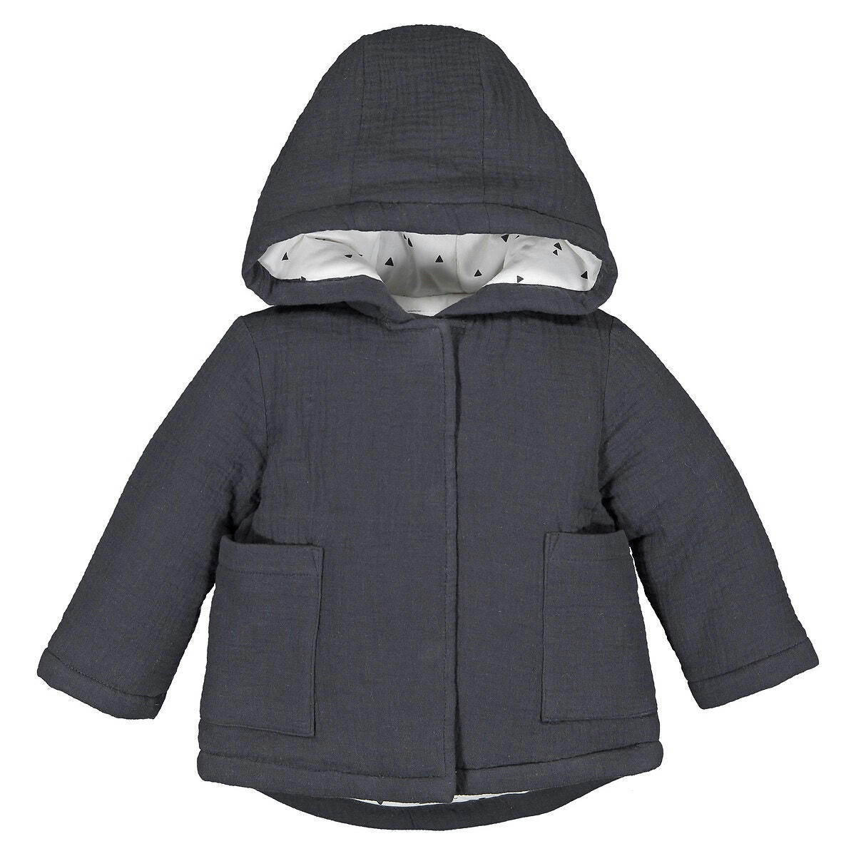 Manteau à capuche gaze de coton