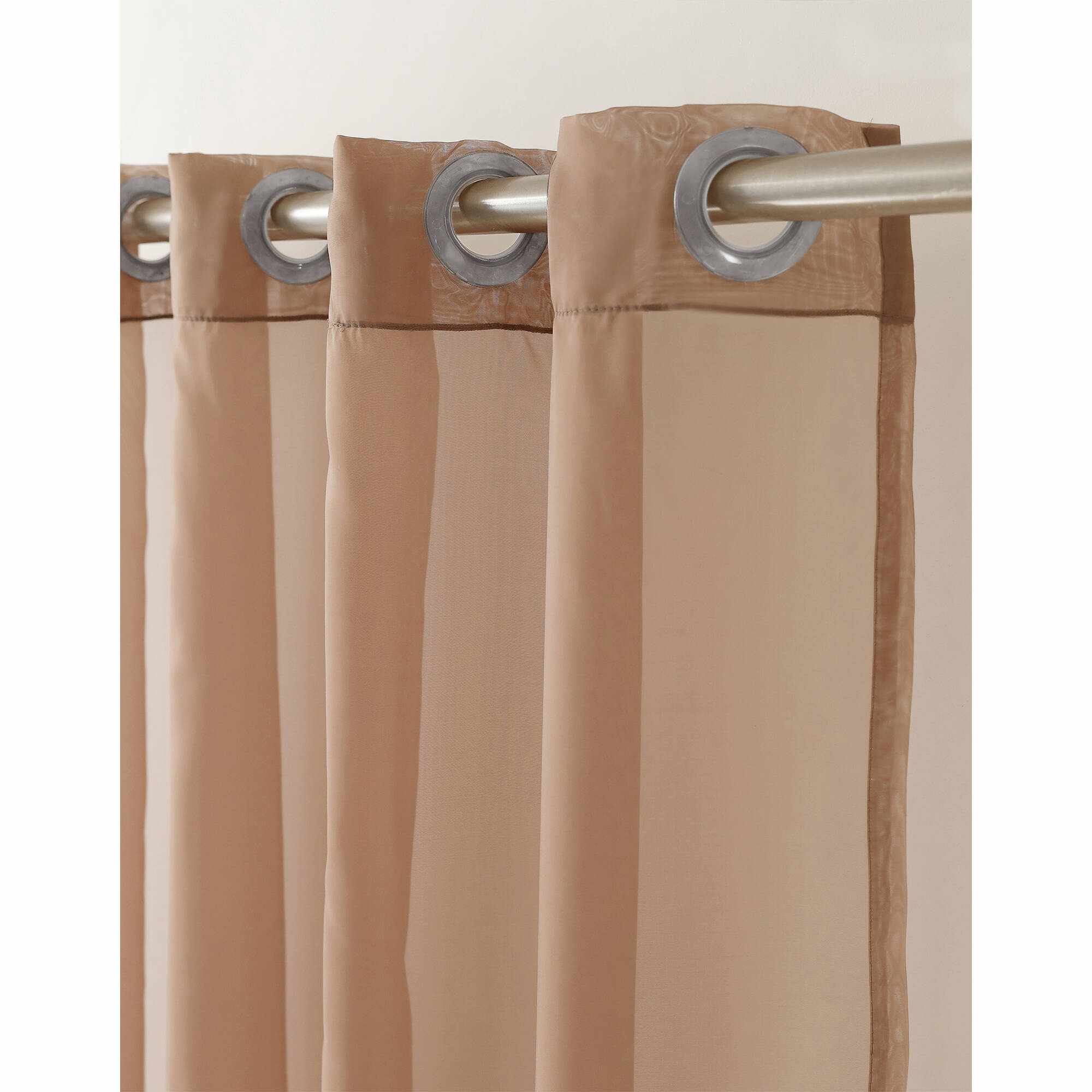 Panneau voile uni finition œillets