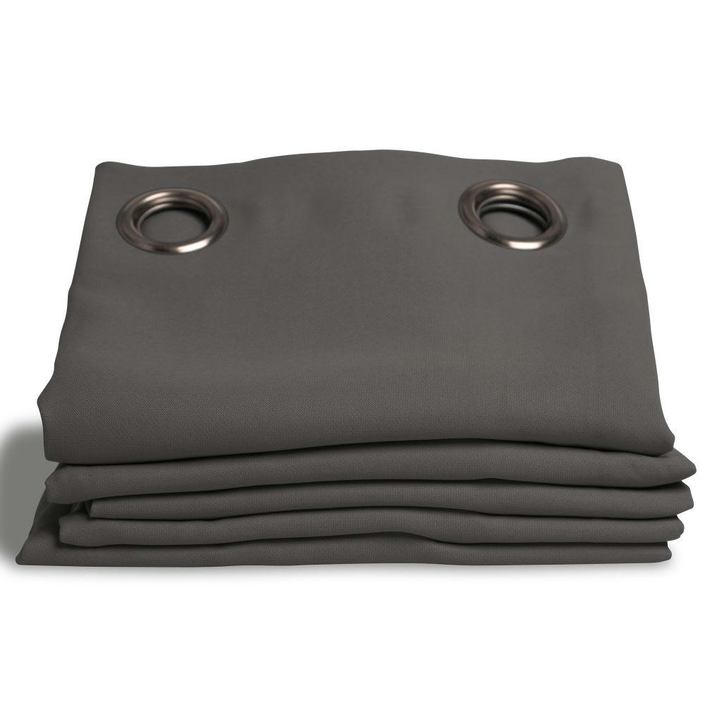 - Rideau occultant gris 140 x 260