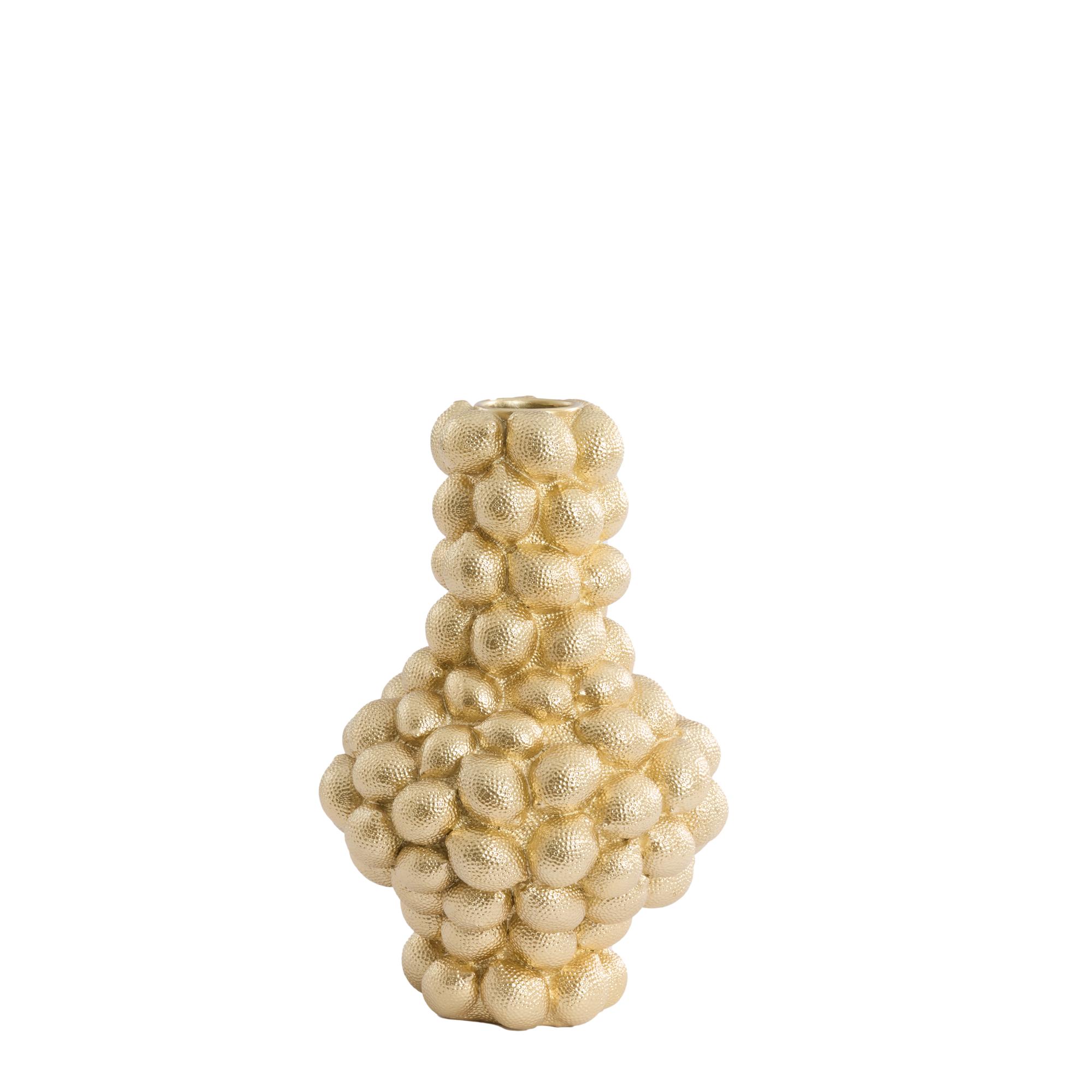 Light & Living vaas Lemon - goud - Ø27.5cm