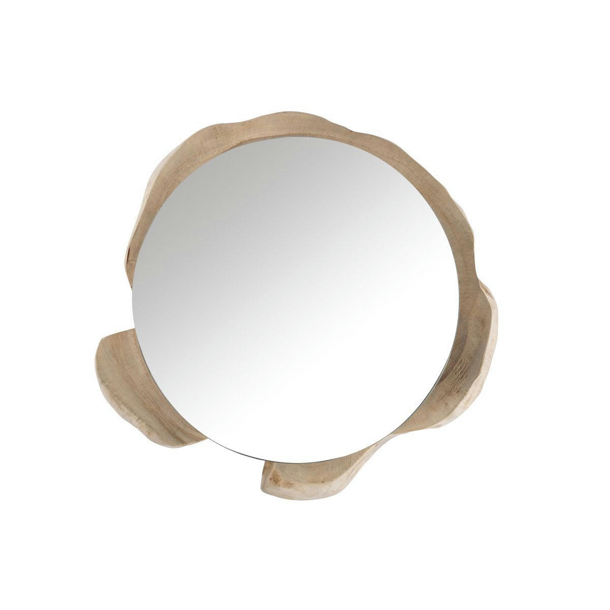 MOON - Miroir en teck Ø50/60cm