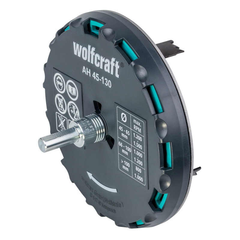 Scie cloche réglabe Ø 45 - 130 mm WOLFCRAFT