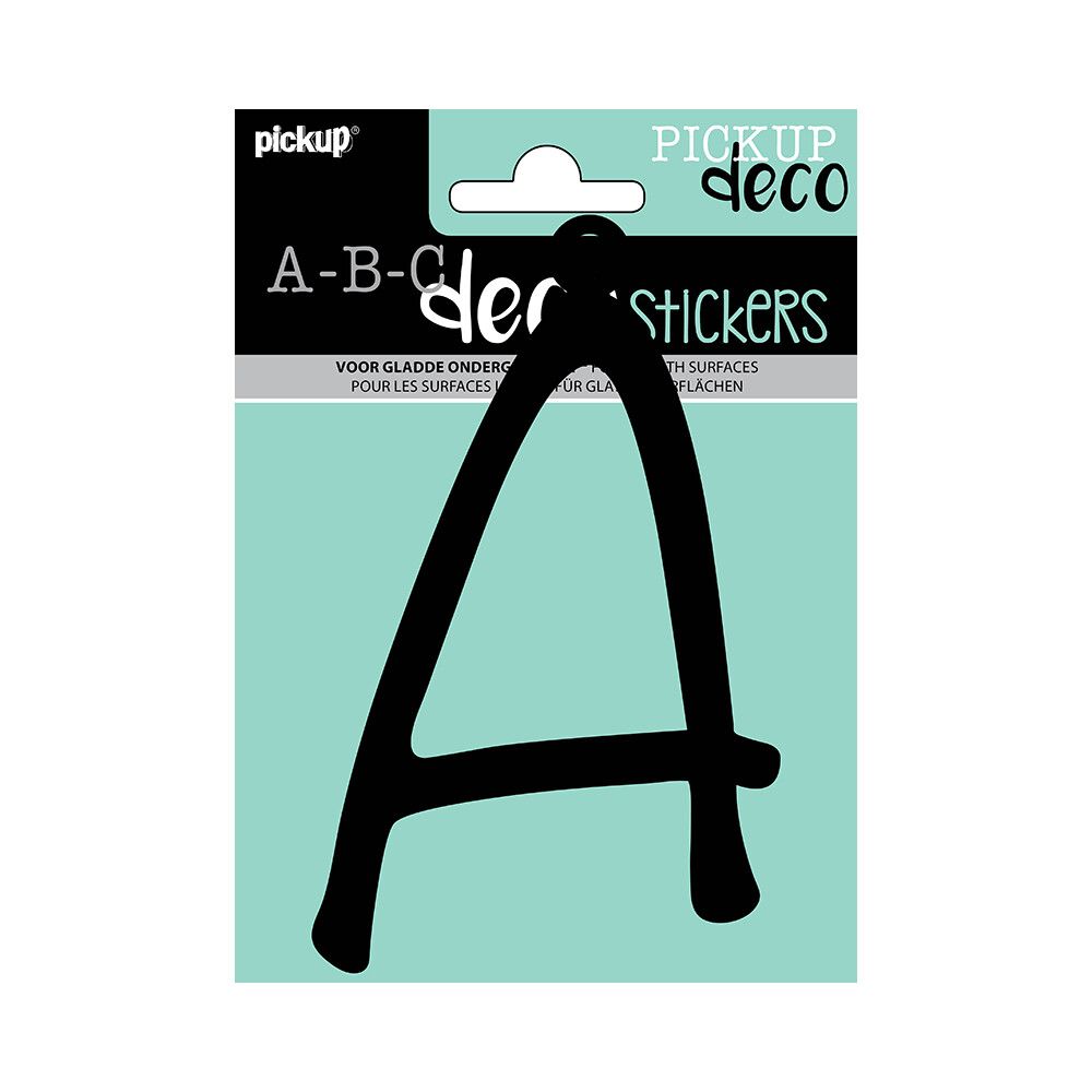 BOKSTAVER PICKUP A DECO LETTER LYNN 120 MM SVART