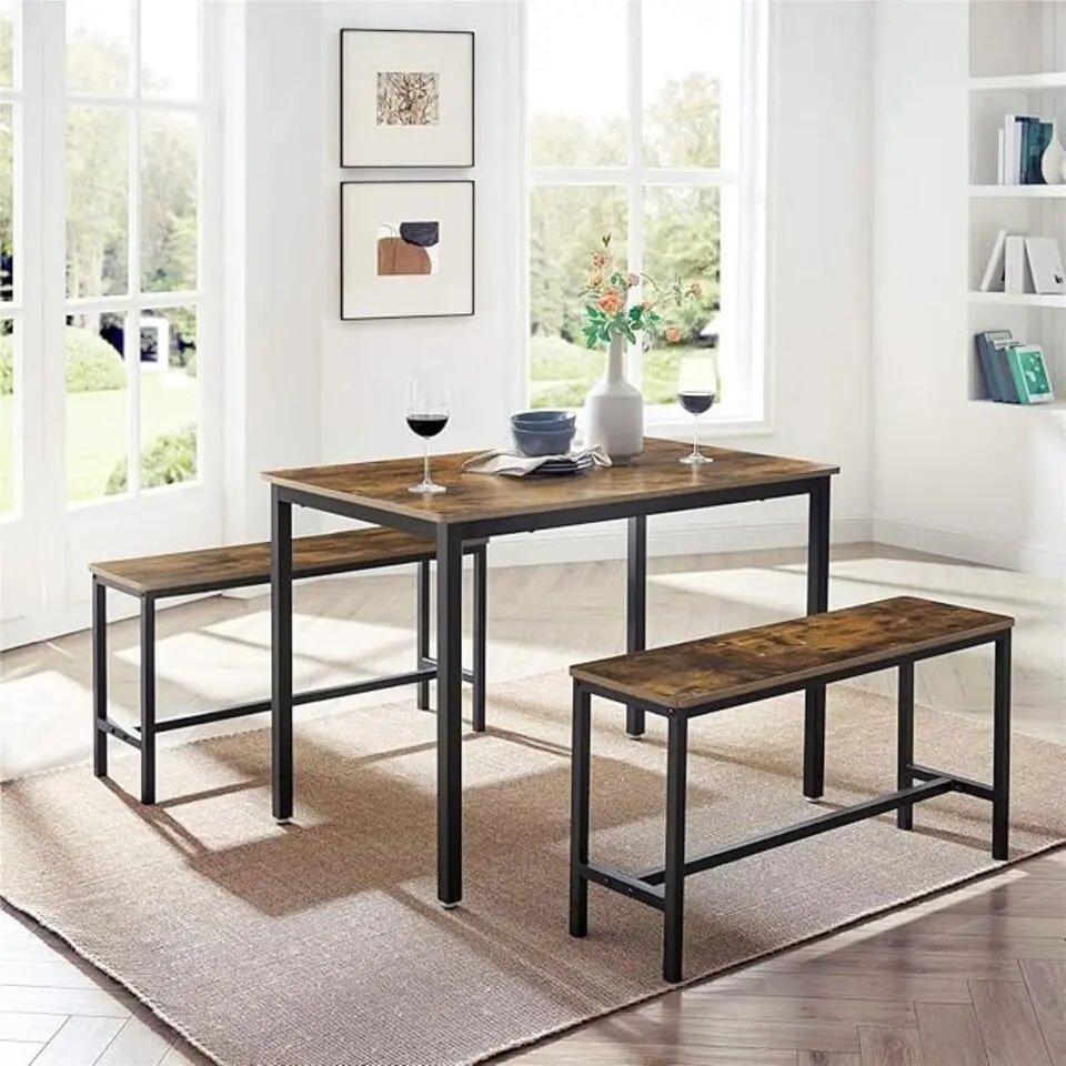 Parya Home Eettafel, keukentafel set, 110 x 70 x 75 cm