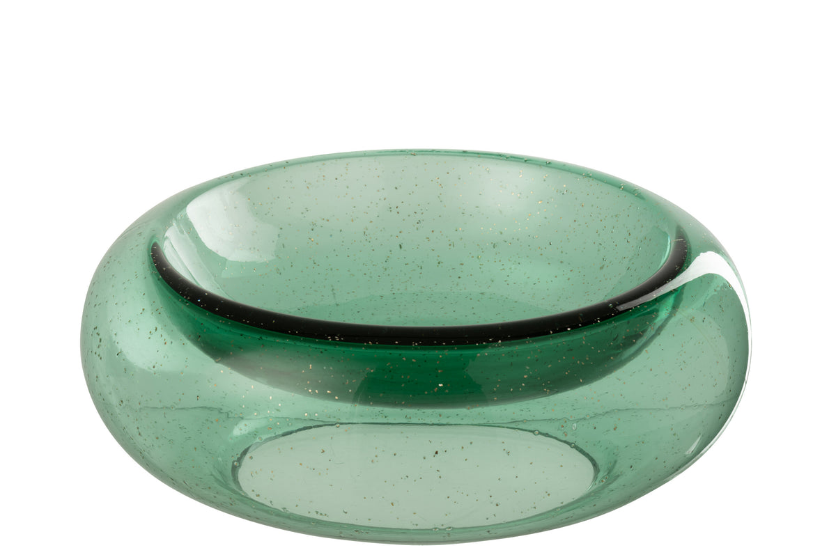 J-Line sierschaal Carol - glas - groen - large