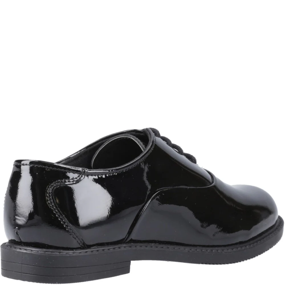 Hush Puppies Nellie Patent XL Senior School Shoes