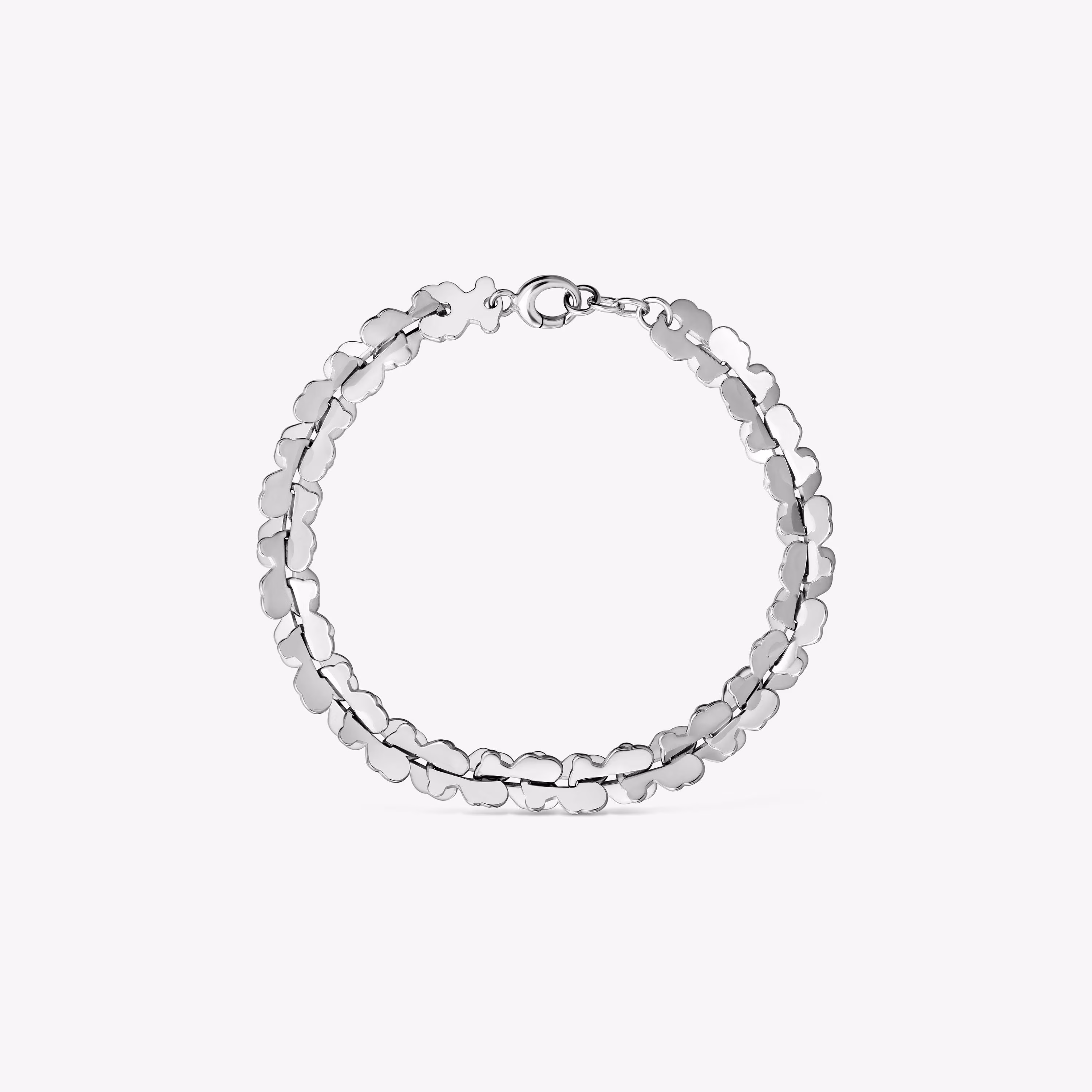 Pulsera cadena de acero con motivos oso Carrusel