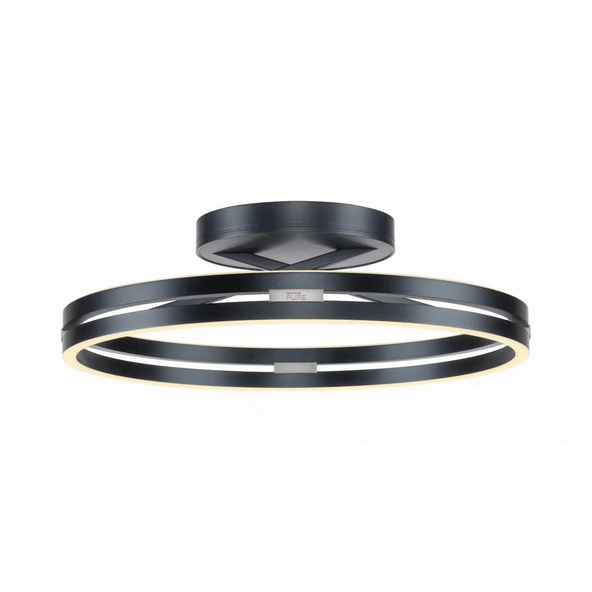 Neuhaus PURE plafondlamp Loop - 2 lichts - 60 x 17.8  cm - antraciet