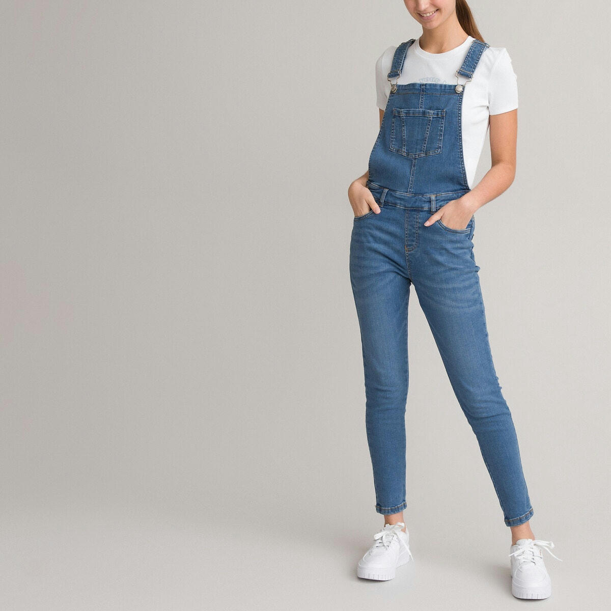Salopette en jean coupe skinny