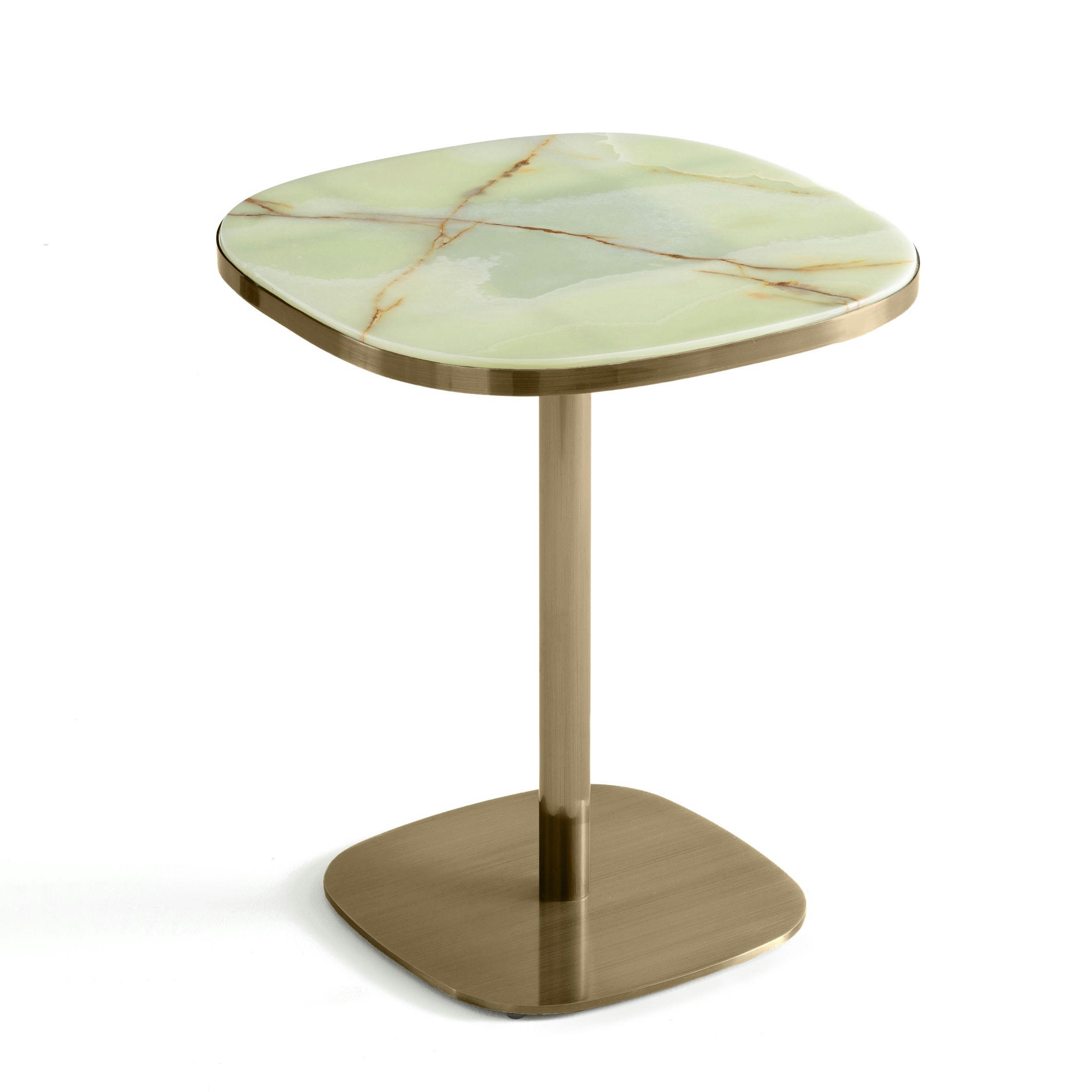 Table de bistrot plateau jade Ø60 cm Lixfeld