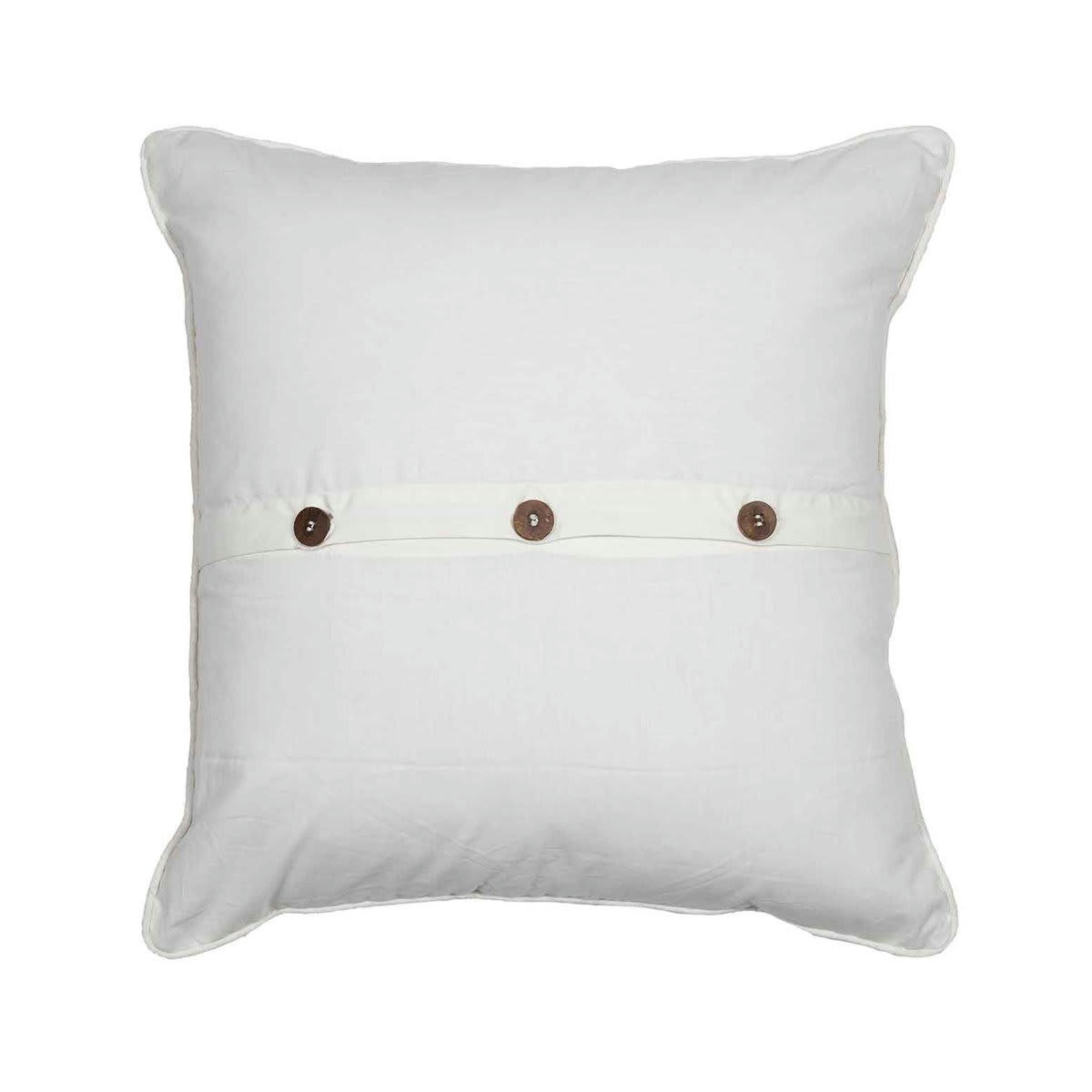 TEKSADA GRAPHIC - Coussin en lin/coton lavé  anthracite 45x45 cm