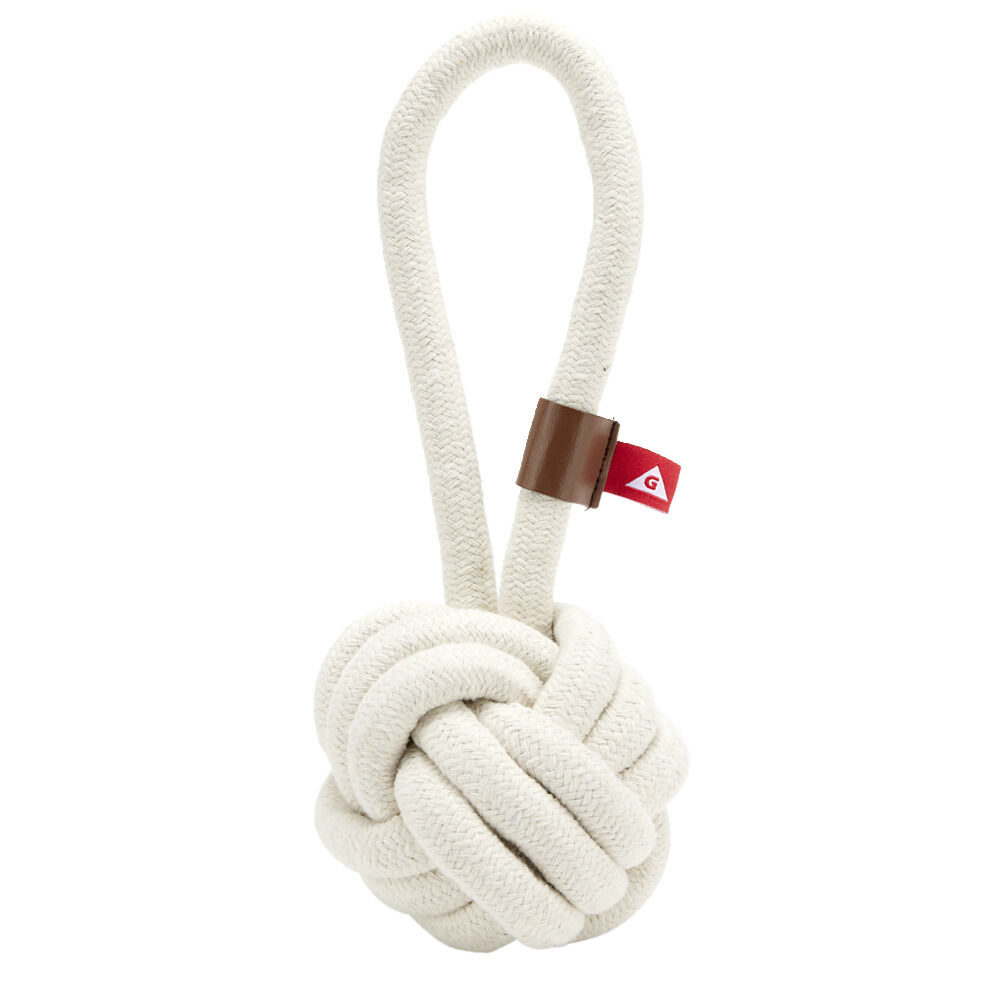 Jouet pour chien balle en corde avec poignée L23cm (2 modèles)