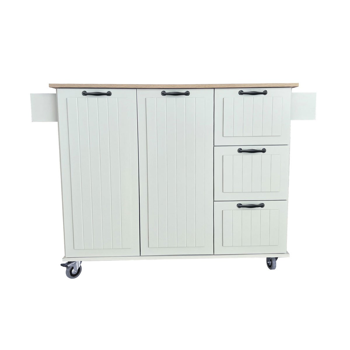 Ilha de cozinha DOMUS marfim extensível