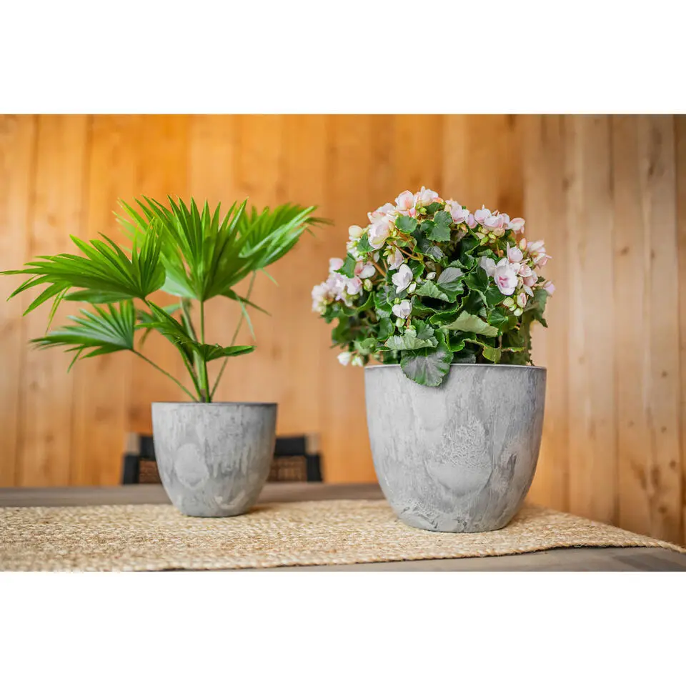 Ter Steege Plantenpot - betongrijs - kunststof - 38 x 33 cm