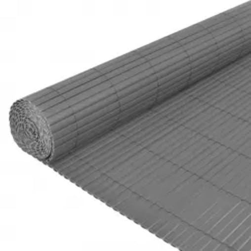 NNEVL Double-Sided Garden Fence 110x400 cm Grey