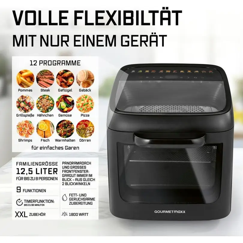 Heissluftfritteuse Gourmetmaxx