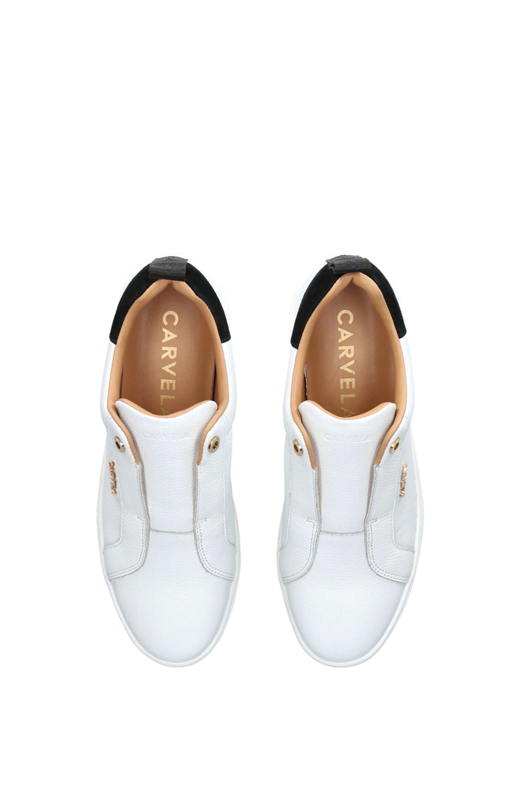 Carvela Connected Laceless' Leather Trainers