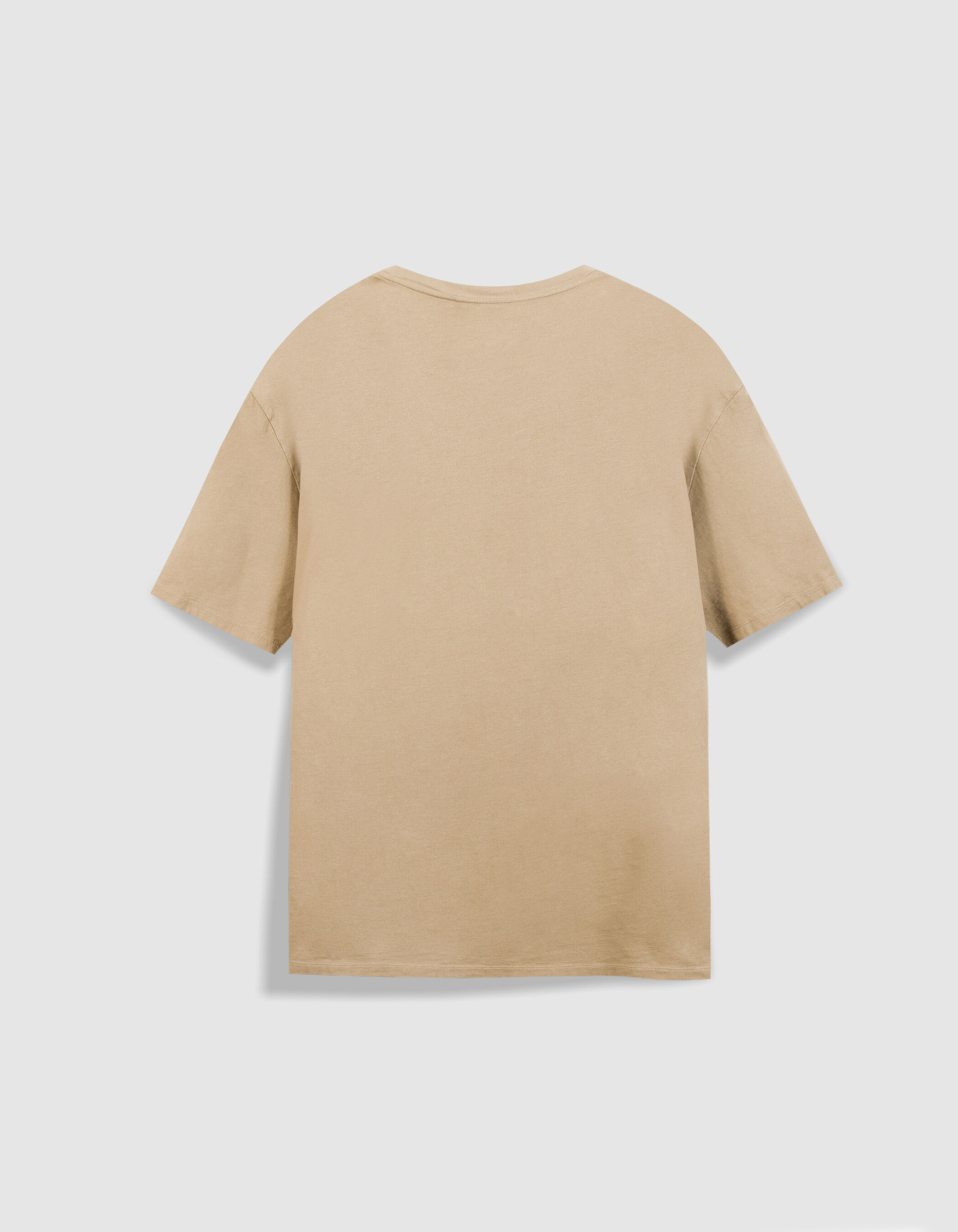 T-shirt col rond bleu ciel coton bio Homme