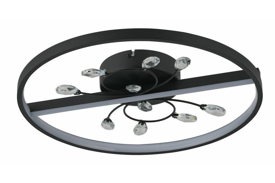 Lampa sufitowa Dacota czarna LED 1x24W Neutralna biel 1920lm Reality