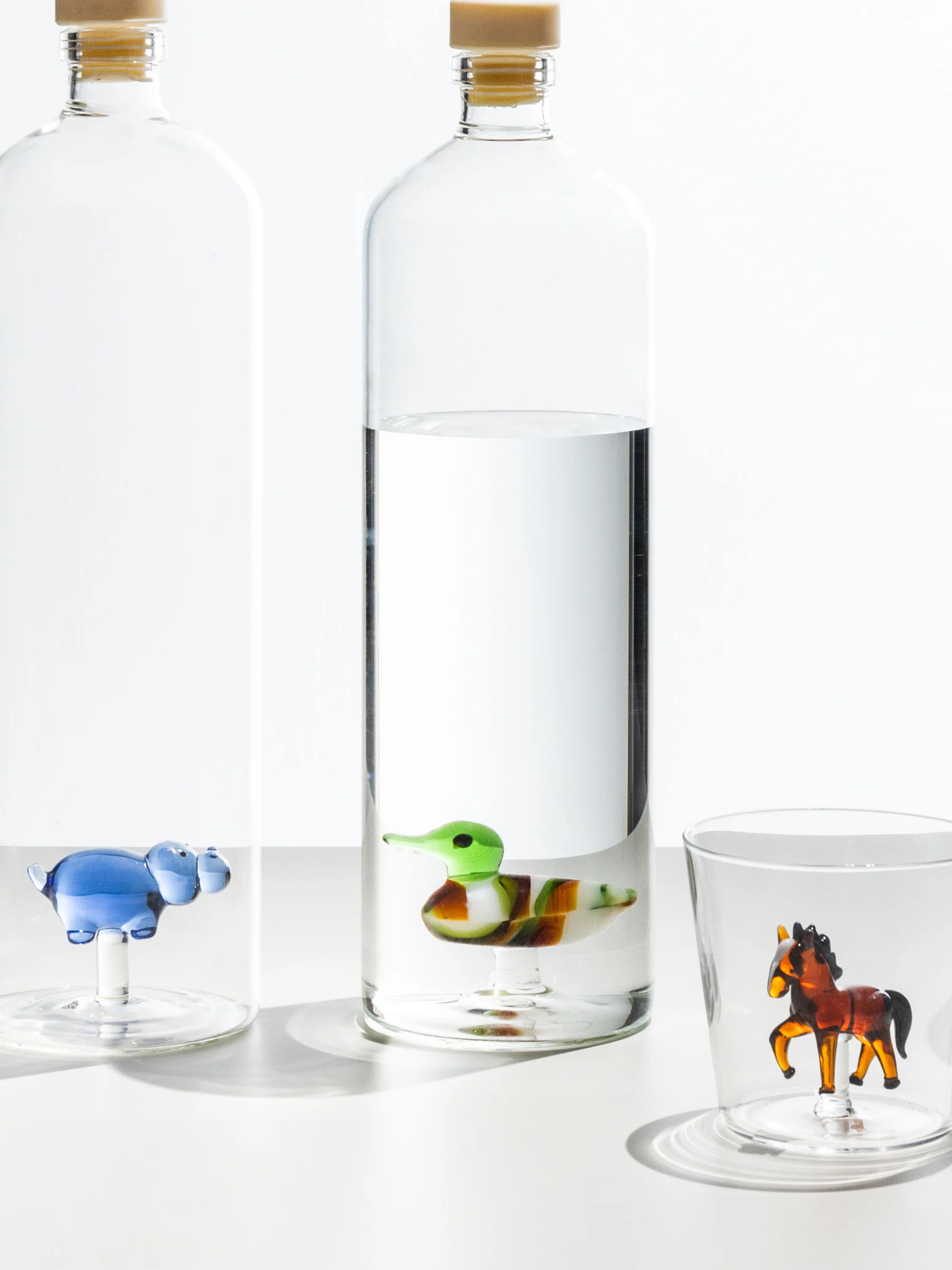 Handgefertigtes Borosilikat-Trinkglas Horse