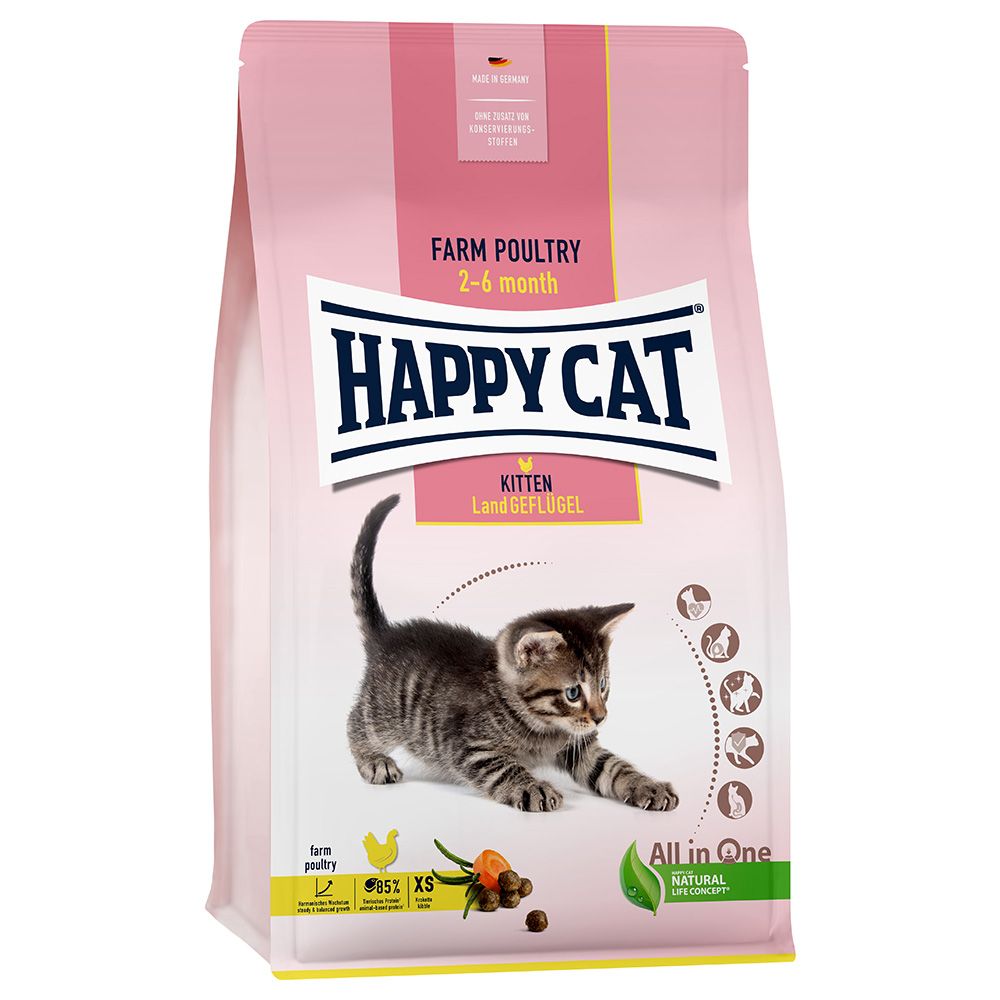 Happy Cat Young Kitten Country Poultry