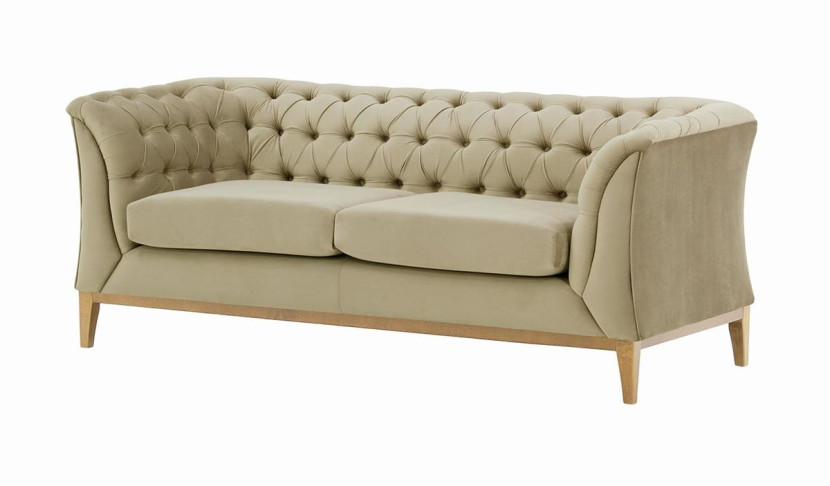 Sofa dwuosobowa Chesterfield Modern Wood-Velluto 3