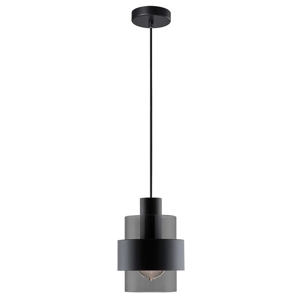 Freelight hanglamp Chiasso - 1 lichts - 14 x 150  cm - zwart
