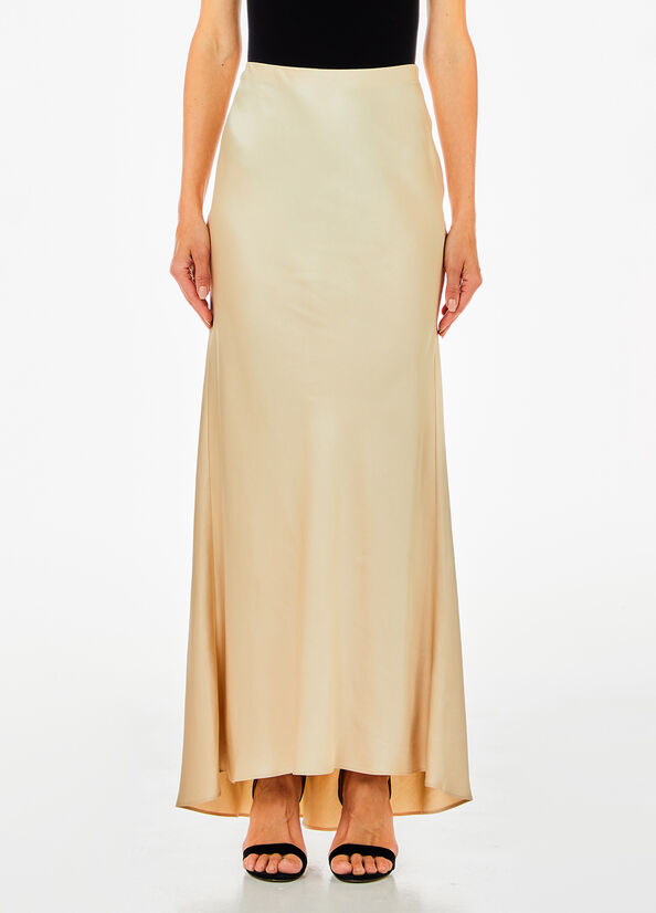 Gonna lunga da completo in raso