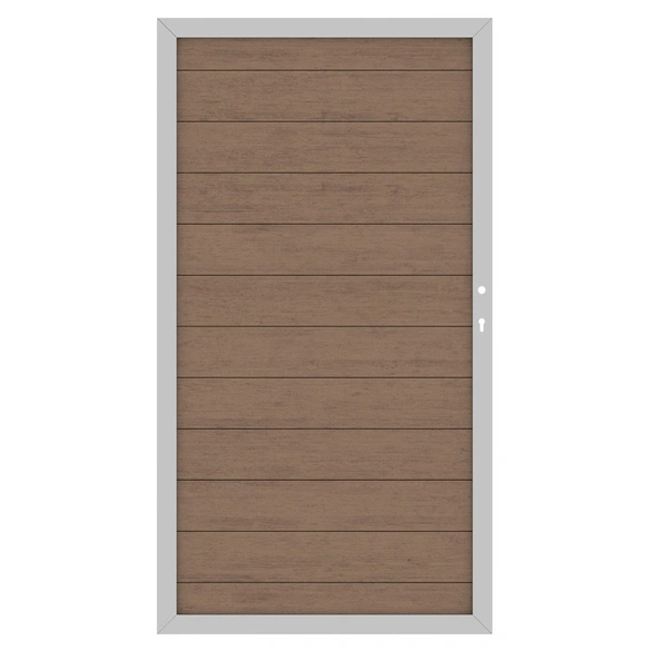 Gartenzaun »System WPC«, Holz-Polymer-Werkstoffe (WPC), braun