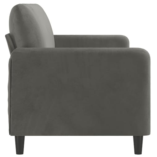 NNEVL 3-Seater Sofa Dark Grey 180 cm Velvet