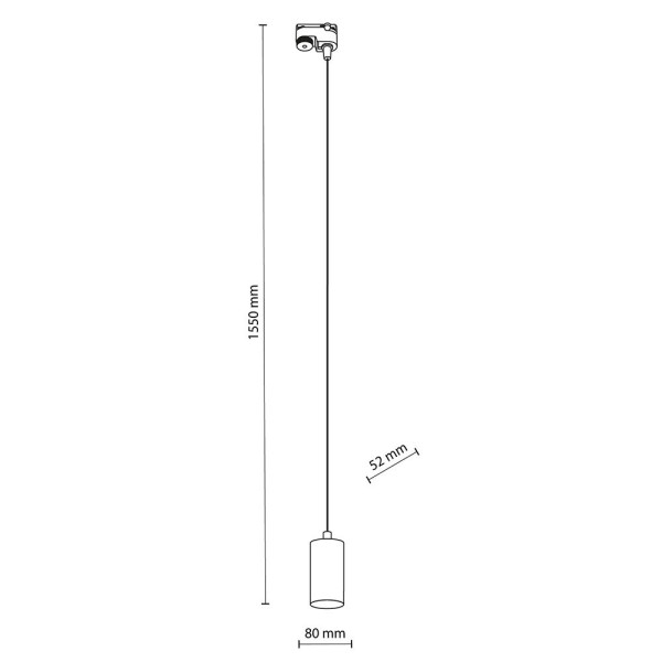 Lampa wisząca szynowa 1F TRACER WHITE 4934 TK Lighting