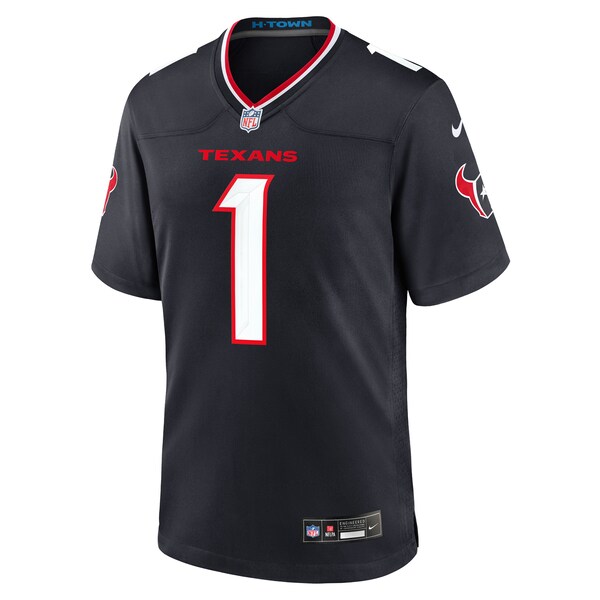 Number 1 Groom Houston Texans Nike Game Jersey - Navy