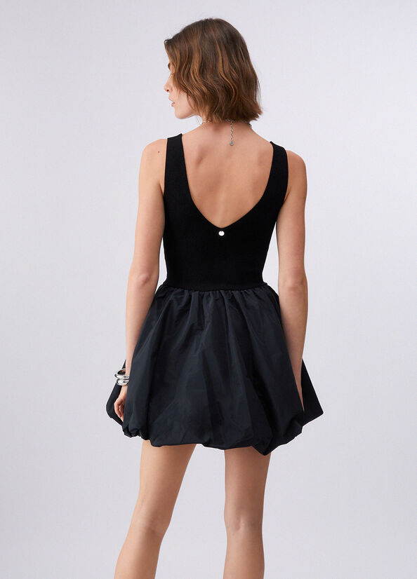 Abito corto in taffet&agrave;