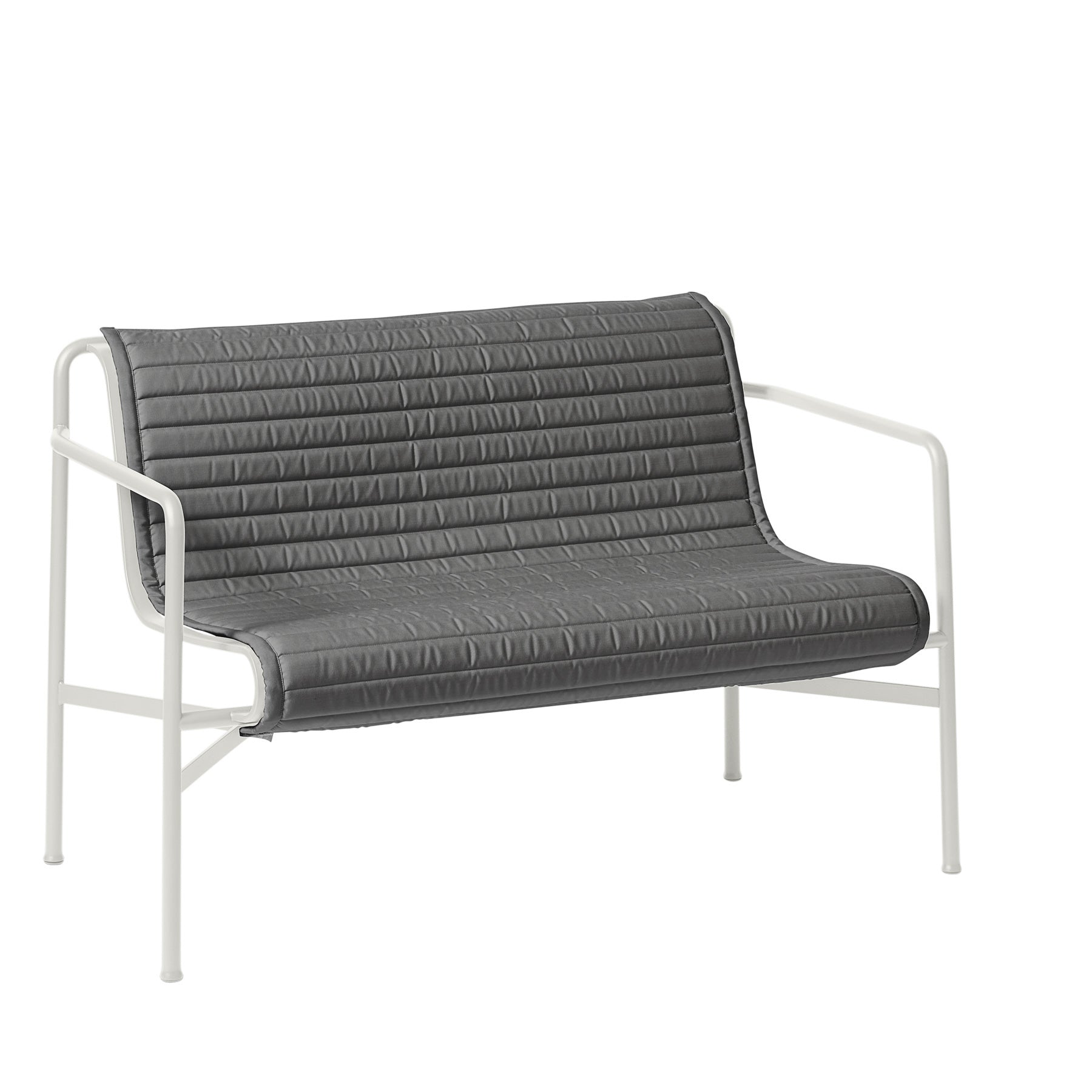HAY Palissade Quilted Kussen voor 2,5-zits Tuinbank - Antraciet