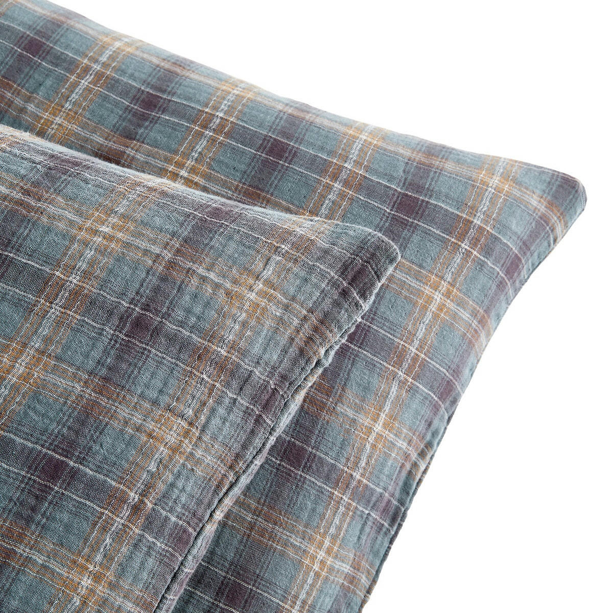 Taie d’oreiller gaze de coton Check