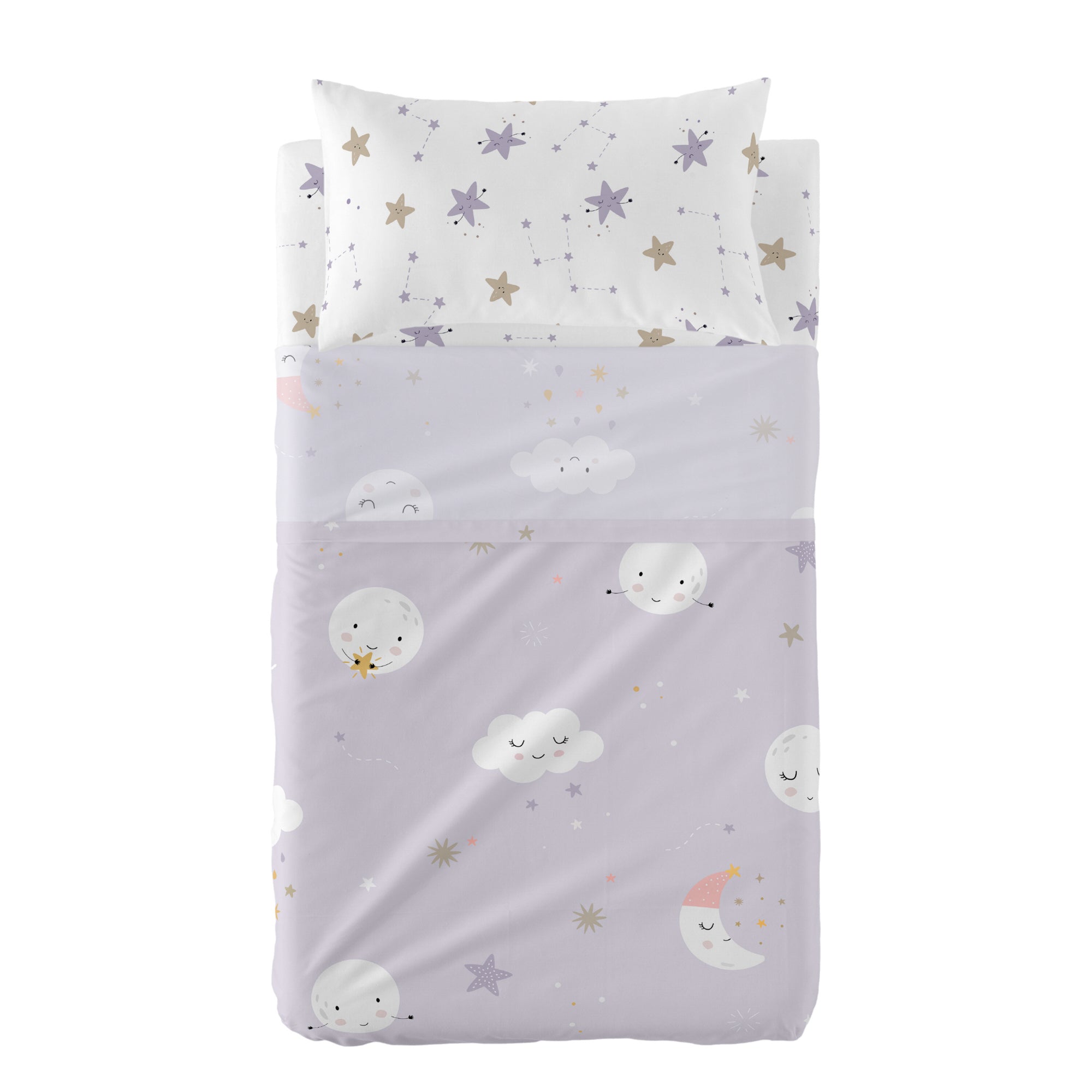 Moons Laken Set 2-delig 120x180 cm (Maxiledikant) Moshi Moshi, Veelkle